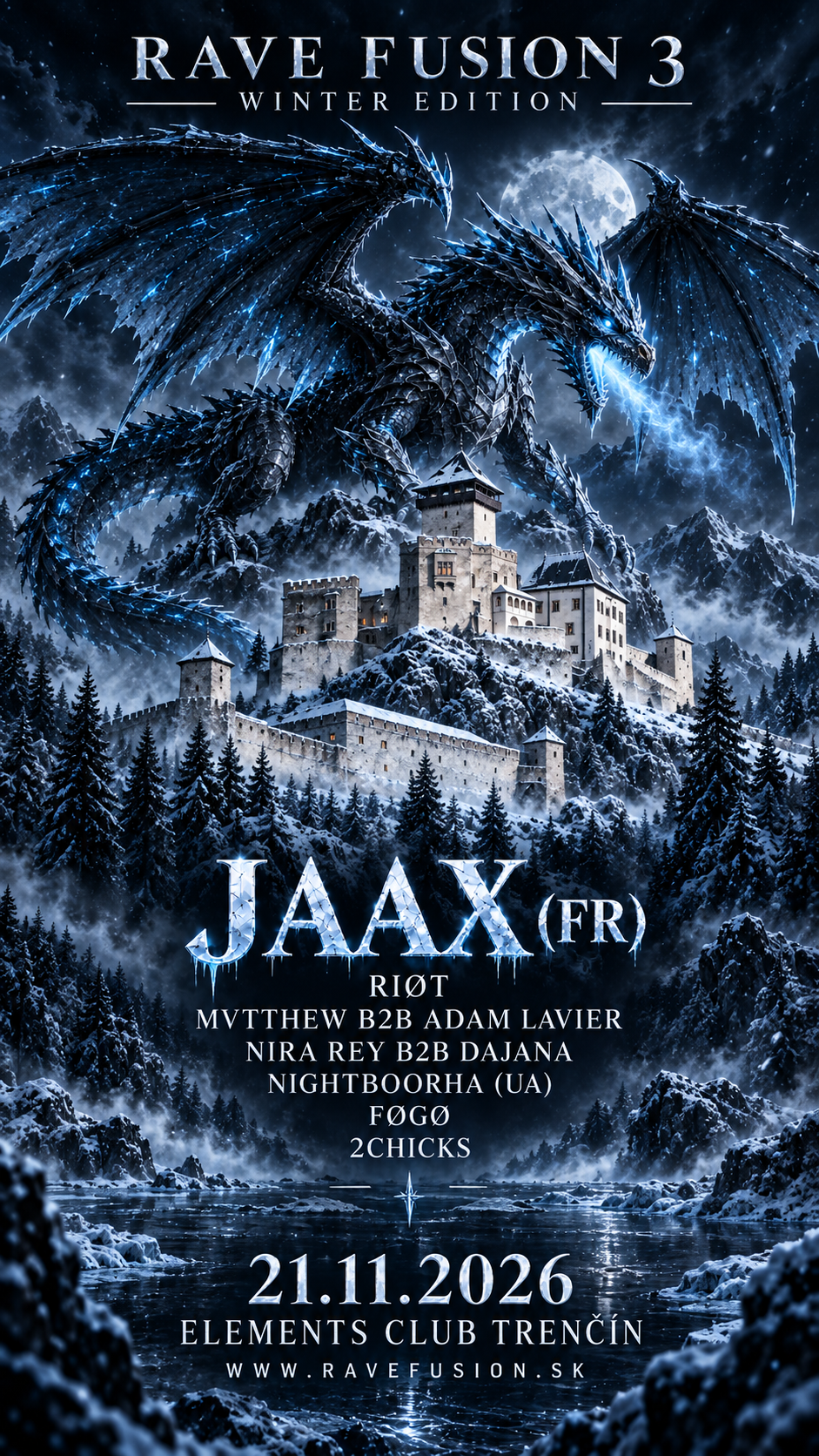 RAVE FUSION 3 — Winter Edition, Trenčiansky hrad, 21.11.2026